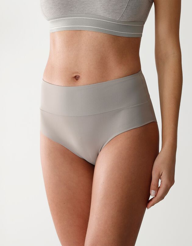 Culotte taille haute grand confort invisible - Lot de 2 (taupe)