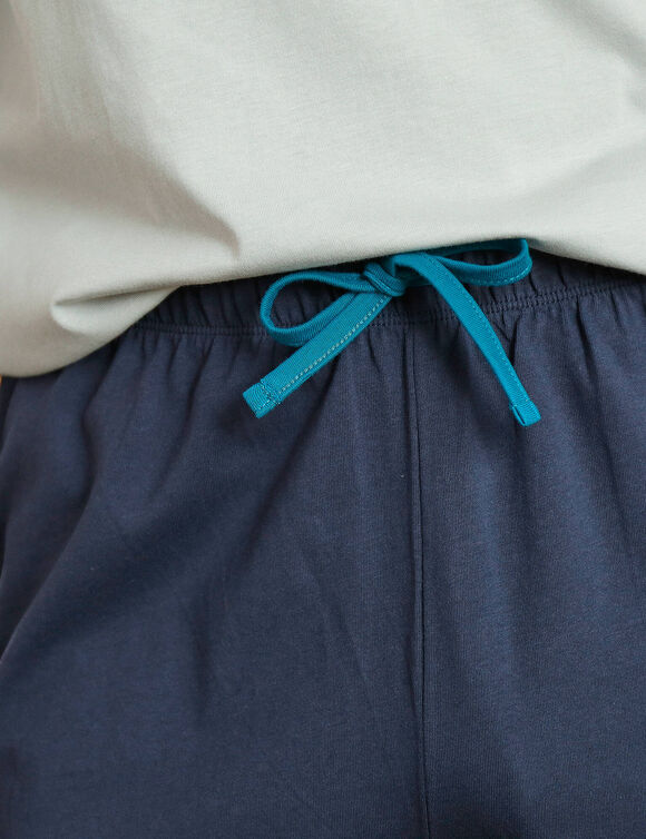Short pyjama uni marine (marine)