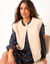 Mouwloos jasje, lusjestricot (beige)