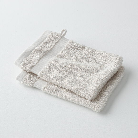 Collection serviettes de bain unies 640g/m2 confort prestige (ivoire)