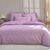 Linge de lit uni coton lavé (parme)