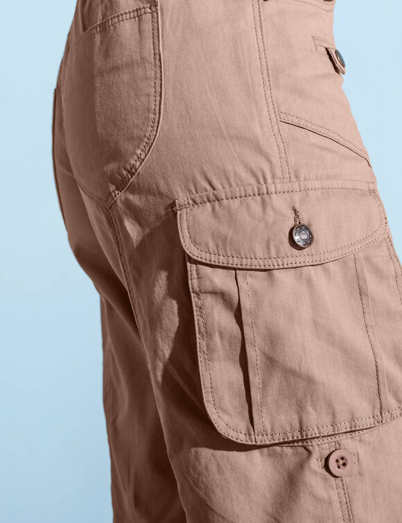 Bermuda battle retroussable (taupe clair)