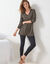 Pyjama met legging, lange mouwen en dierenprint (zwart / beige)