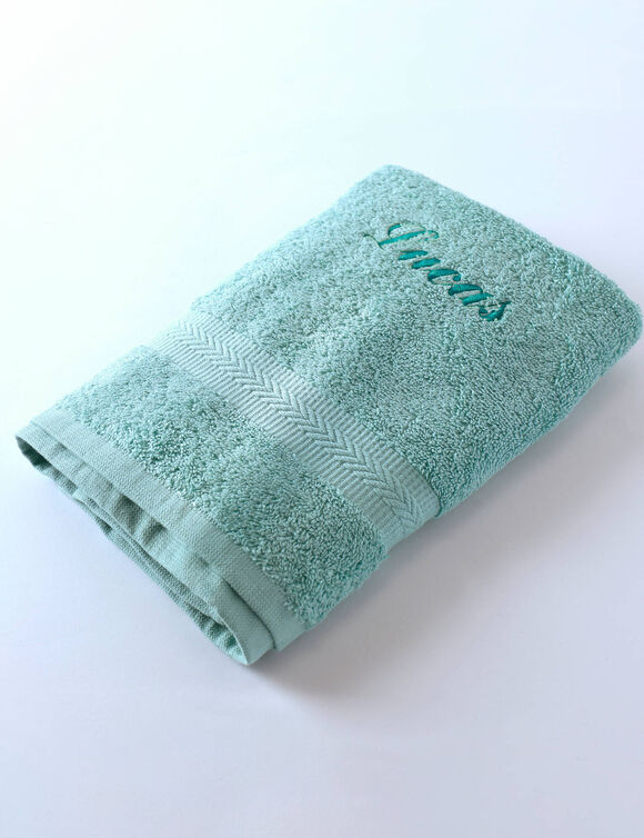 Collectie gepersonaliseerde badhanddoeken &ndash; heerlijk zacht, 420 g/m&sup2; (watergroen)