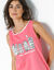 Pyjama short fantaisie ville étoilée (rose)