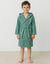Kinderbadjas met capuchon - lusjesbadstof 340 g/m&sup2; (eucalyptus)