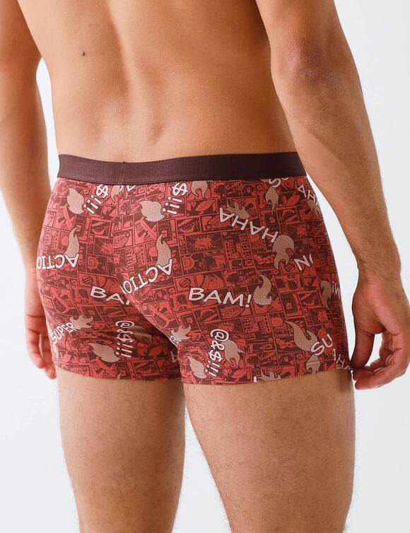 Gesloten, elastische fantasieslip - set van 4 (rood)