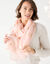 Foulard motif plume (rose)