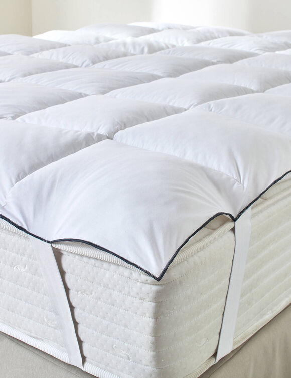 Comfortabele topdekmatras, made in France, 'Timeless' collectie, EDONA (wit)