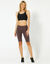 Fietsshirt met elastische tailleband (chocolade)