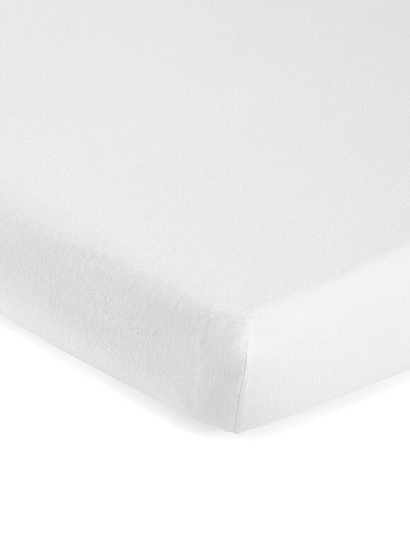 Matrasbeschermer in anti-allergisch molton, hoes 25 cm (wit)