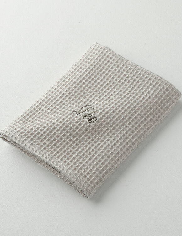 Serviette de bain nid d'abeille  Colombine®, personnalisable, 240 g/m2 (sable)