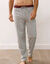 Pantalon pyjama bas droits - lot de 2 (gris + bordeaux)