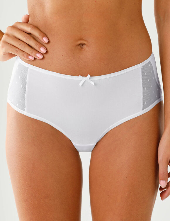 Maxi-slip van microvezel met maxi-vorm &ndash; Set van 2 (wit)