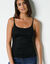 Warm topje met 'tweede huid'-effect (zwart)