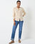 Vest met knopen, mix van wol en mohair (beige)