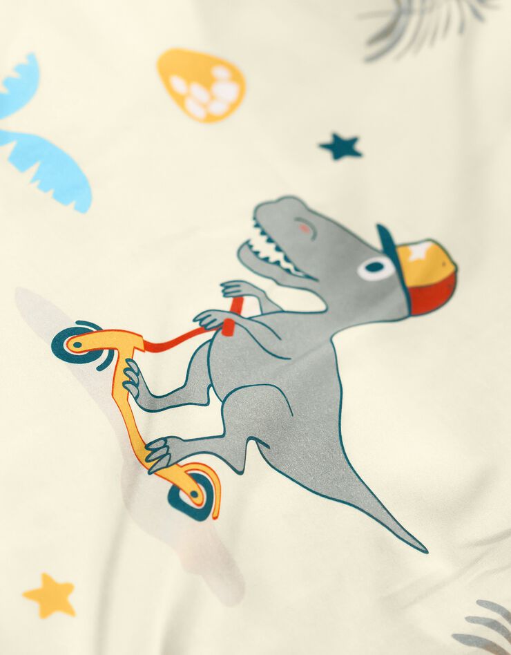 Linge de lit enfant à motifs skate Dinoroul 1 personne - coton, blanc Linge de lit enfant à motifs skate Dinoroul 1 personne - coton, blanc, hi-res image number 4
