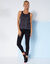 Effen sportlegging met hoge taille (zwart)