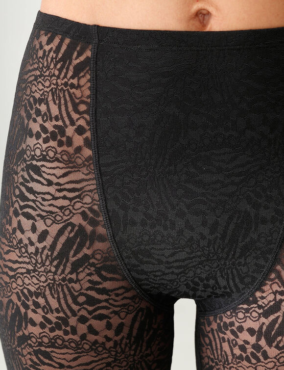 Pantybroekje in rekbare kant - zonder zijnaden (zwart)
