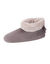 Sneakers in pantoffels van microvelours (taupe)