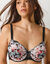  Soutien-gorge forme emboîtante dentelle imprimée Rosa fantaisie - avec armatures (noir)