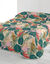 Dekbed in microvezel, tropisch, 200 g/m² (groen / koraal)