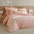 Linge de lit uni - percale de coton 72 fils/cm&sup2; (rose poudr&eacute;)