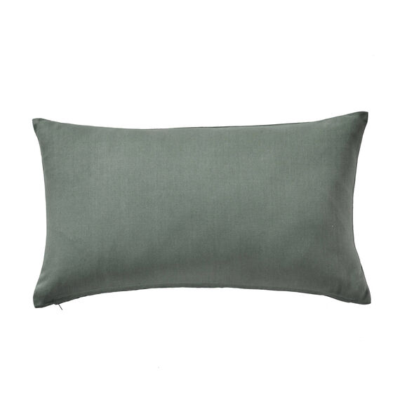 Housse de coussin unie bachette - lot de 2 (eucalyptus)