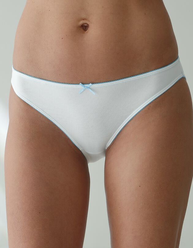 Slip in katoen met 'cosmic' print - set van 4 (blauw)