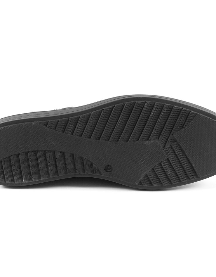 Derbies lacés croûte de cuir, noir Derbies lacés croûte de cuir, noir, hi-res image number 5