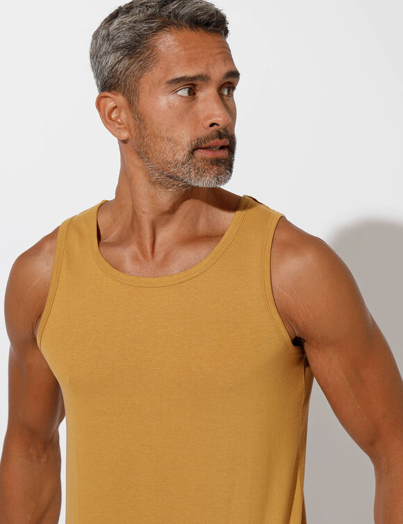 Débardeur uni col rond - lot de 3  (orange + vert + jaune)