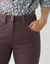Figuurcorrigerende broek, 5 zakken (chocolade)