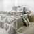 Linge de lit Lovely en flanelle imprim&eacute; coeurs  (beige / vert)