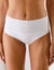 Maxislip met hoge taille in microvezel en rekbare kant Isili - set van 2 (ivoorkleur)