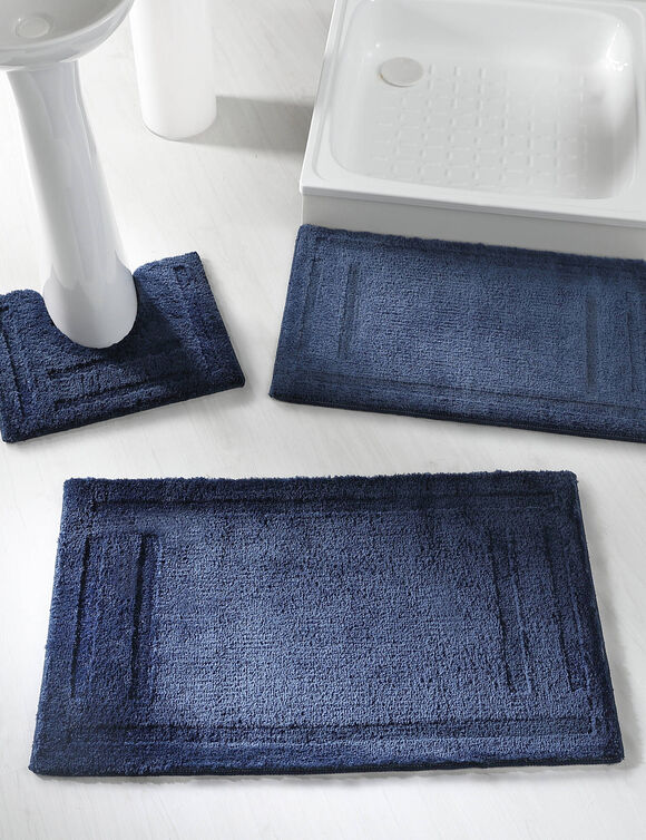 Tapis de bain qualité hôtelière 2100 g/m² (bleu)