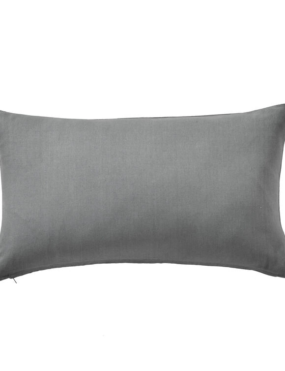 Housse de coussin unie bachette - lot de 2 (gris perle)