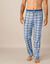 Pyjamabroek met rechte pijpen - set van 2 (blauw geruit / grijs geruit)