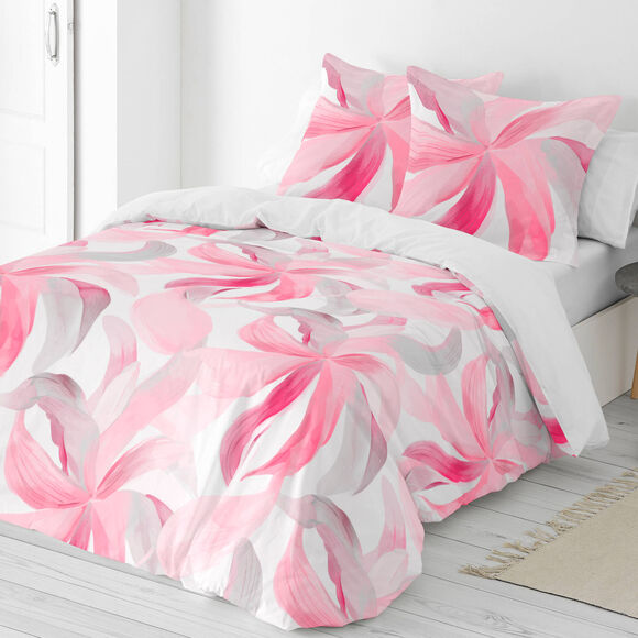 Linge de lit imprimé Rosa - coton (rose)