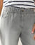 Comfortabele stretchjeans in 'mom' model, elastische taille (grijs)