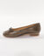 Ballerines plates en cuir confort (bronze)