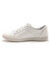Leren sneakers met veters en rits - wit (wit)