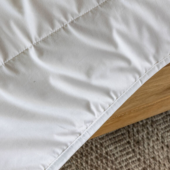 Couette pure laine vierge Woolmark® 600g/m² (blanc)