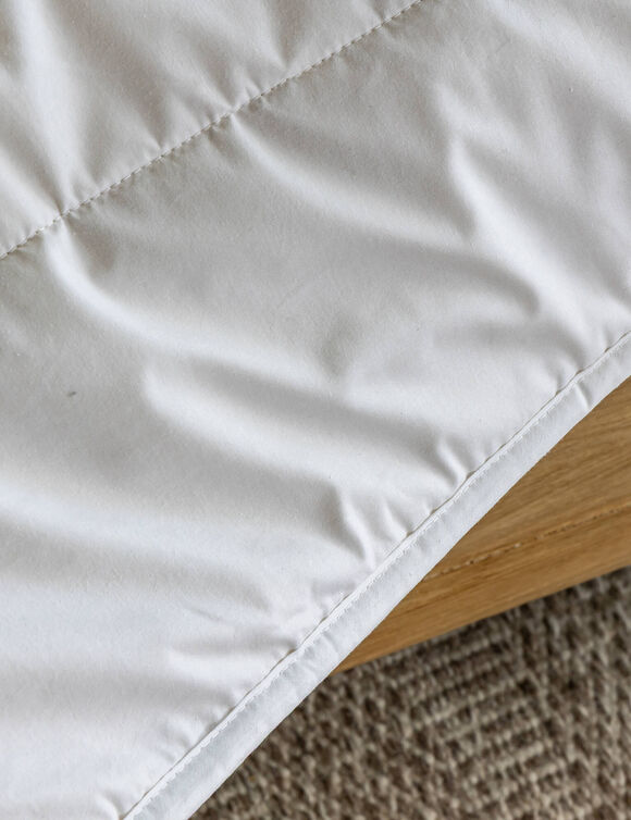 Couette pure laine vierge Woolmark® 600g/m² (blanc)