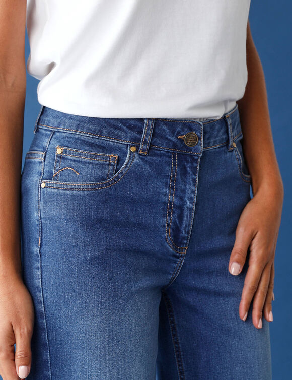 Jean droit 7/8&egrave;me (stone)