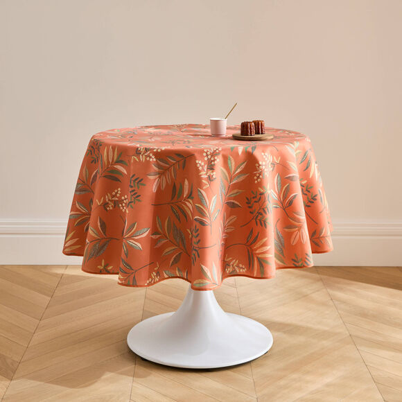 Nappe antitache imprim&eacute; v&eacute;g&eacute;tal (terracotta)