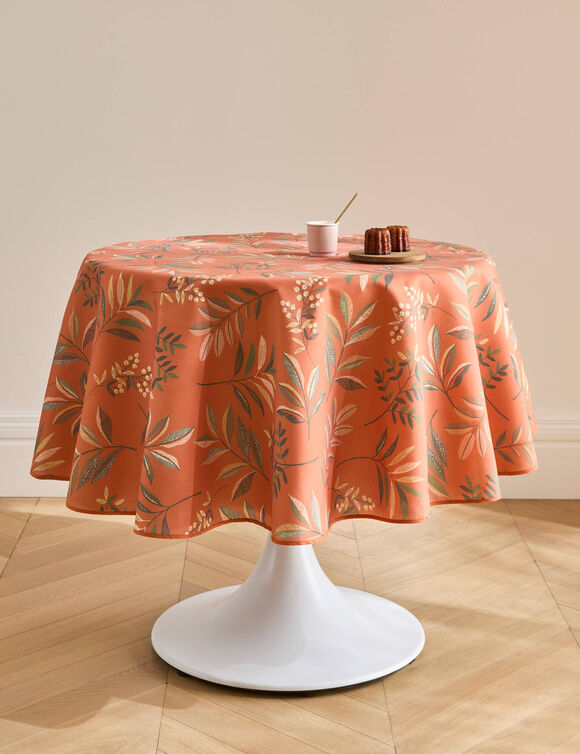 Nappe antitache imprim&eacute; v&eacute;g&eacute;tal (terracotta)