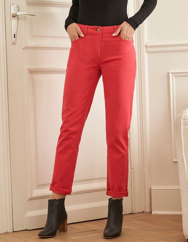 Girlfriend broek (koraal)
