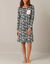 Chemise de nuit imprim&eacute; jungle (gris / rose)