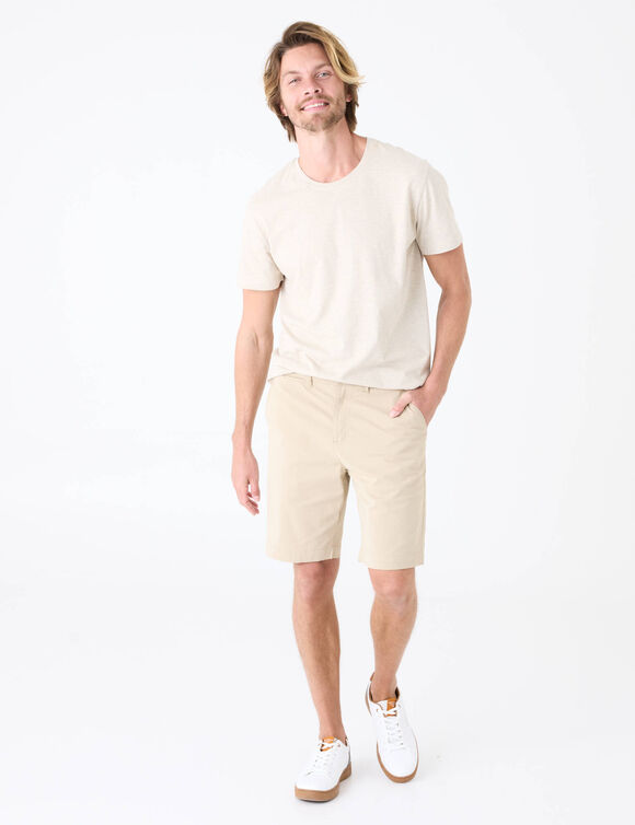 Bermuda chino uni (beige)