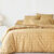 Linge de lit Lou en flanelle imprim&eacute;e (miel)